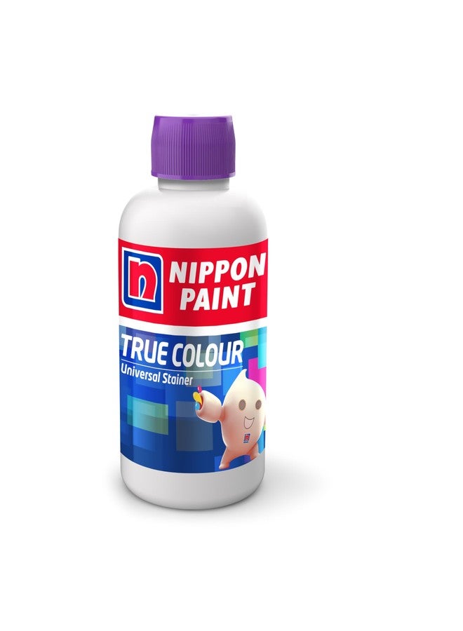 Nippon Paint صبغة نيبون بينت ترو كلر العالمية (بنفسجي سريع، 100 مل) - صبغة عالية التركيز قابلة للذوبان في الماء، غير سامة، لا تتلاشى - مناسبة للمستحلبات البلاستيكية، والمينا، والدهانات، والدهانات الزيتية - للاستخدام المنزلي - Image 1